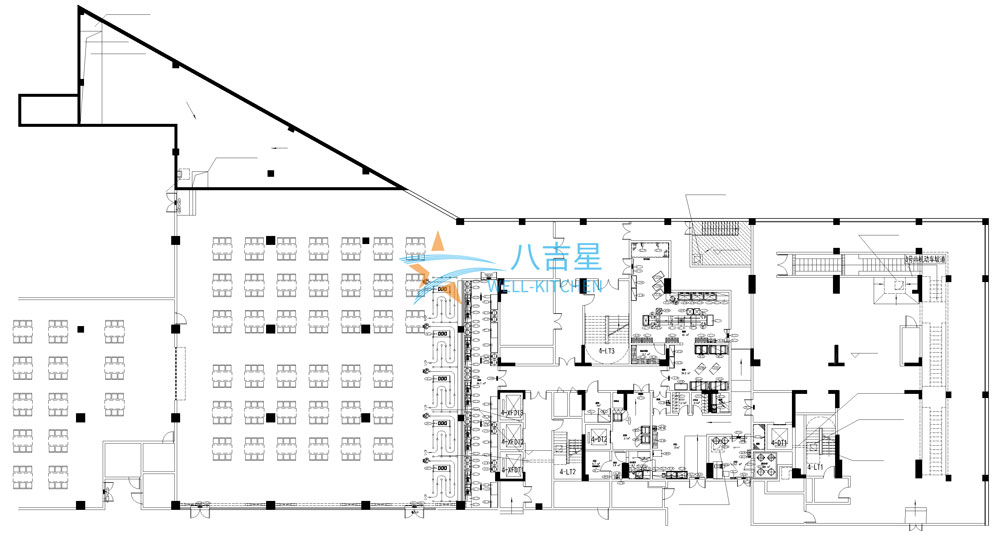 京廣協(xié)同創(chuàng  )新中心負一層廚房工程設計圖