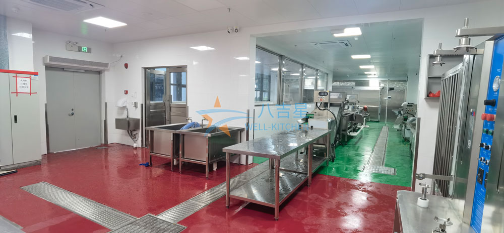 珠海高華城市服務(wù)配送中心廚房加工區